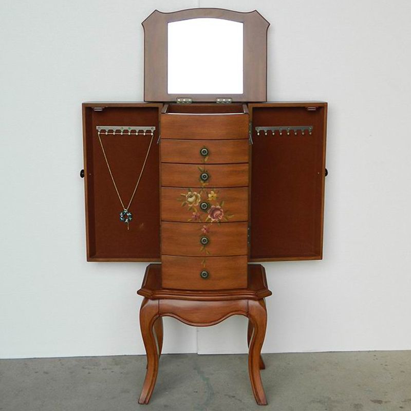 Mid-Century Modern Chest Wood Knobs Handcrafted Side Cabinet with Drawer Clearhalo 'Cabinets & Chests' 'cabinets_chests' 'furn' 'furn_cabinets_chests' 'Furniture' 'Living Room Furniture' 1200x1200_295f46ea-2bc3-4720-bfc3-bb952290b42c