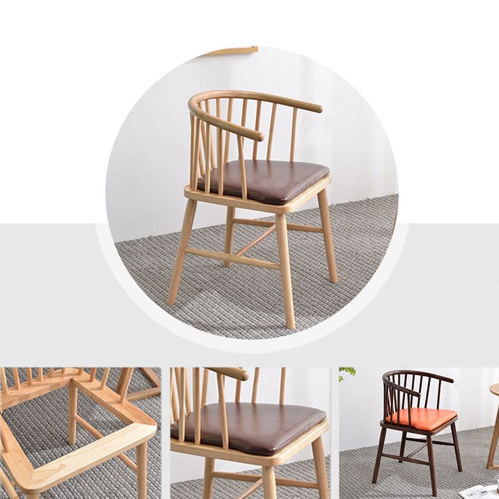 Modern Style Rubberwood Chair Windsor Back Side Kitchen Dining Room Chairs Clearhalo ' kitchen&dining_furn' 'Dining Chairs' 'Dining Tables & Seating' 'dining_chair' 'furn' 'furn_dining_chair' 'Furniture' 'furniture_dining_chair' 'Kitchen & Dining Furniture' 'kitchen' 1200x1200_295f65d8-e410-41d7-9bbc-9b4ae95a603d
