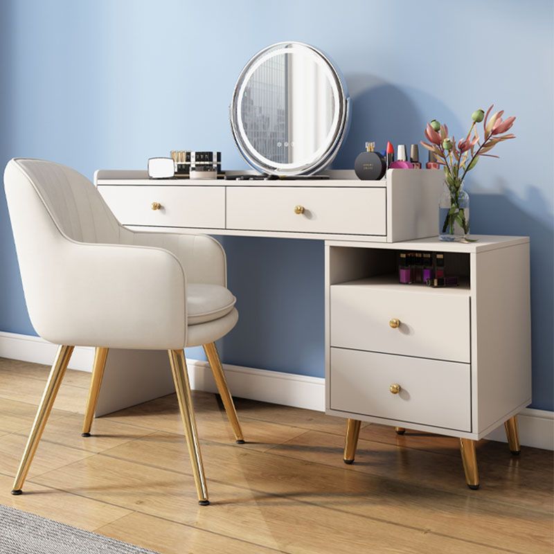 Hedendaagse ijdelheid Dressing Tabel 4 Lade houten ijdelheid bureau