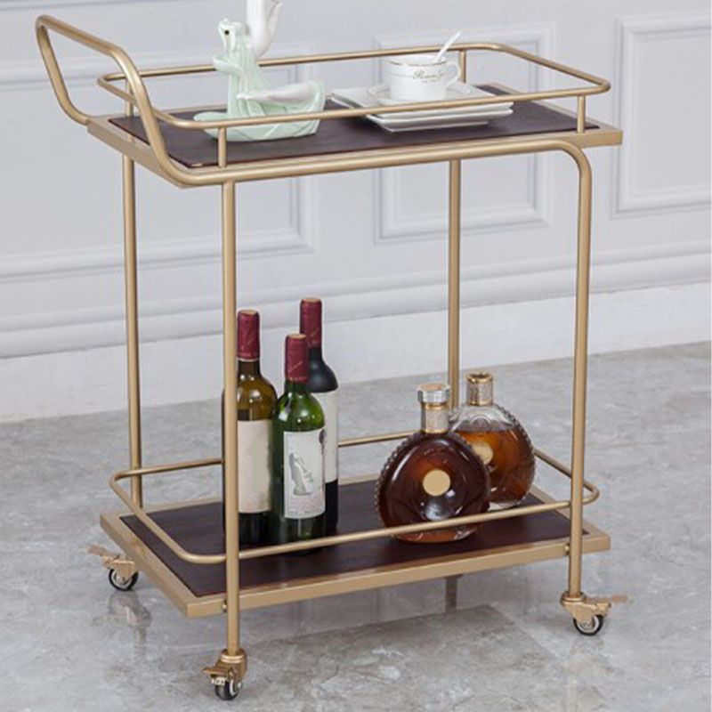 Modern 27.17"W Rolling Prep Table Metal Prep Table for Home Use