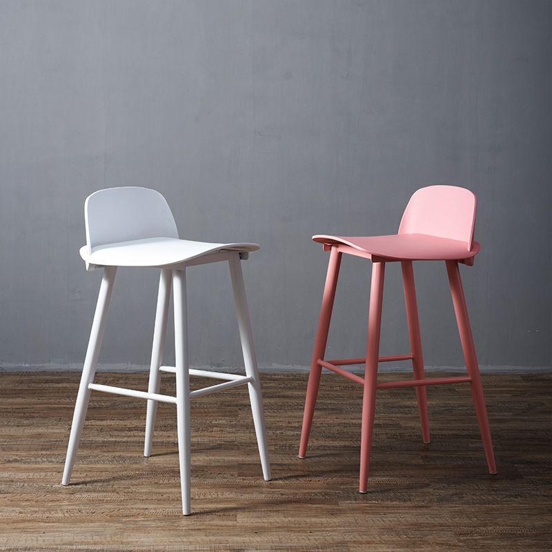 Industrial Style Bar-stool PP Seat Stool with Iron Legs for Kitchen Bar Clearhalo 'Bar Furniture' 'Bar Stools' 'bar_stools' 'furn' 'furn_bar_stools' 'furniture_bar_stools' 'Kitchen & Dining Furniture' 'kitchen&dining_furn' 'kitchen' 'kitchen_furn' Furniture' 1200x1200_29614b60-94a5-422f-bd64-cf7503f6fb53
