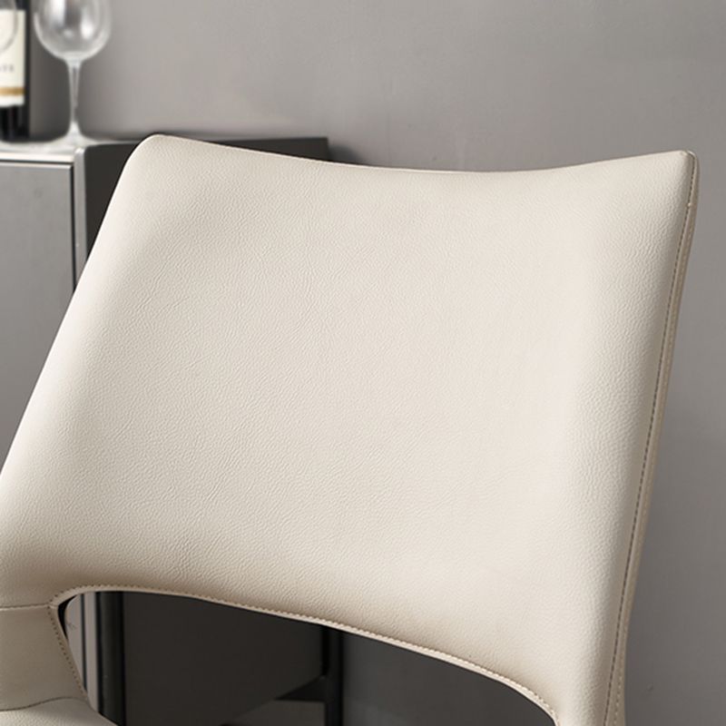 Modern Leather Restaurant Side Chair Matte Finish Open Back Dining Chair (Set of 2) Clearhalo ' kitchen&dining_furn' 'Dining Chairs' 'Dining Tables & Seating' 'dining_chair' 'furn' 'furn_dining_chair' 'Furniture' 'furniture_dining_chair' 'Kitchen & Dining Furniture' 'kitchen' 1200x1200_2962b2f5-80a8-433c-b49f-358b2dd5ff77