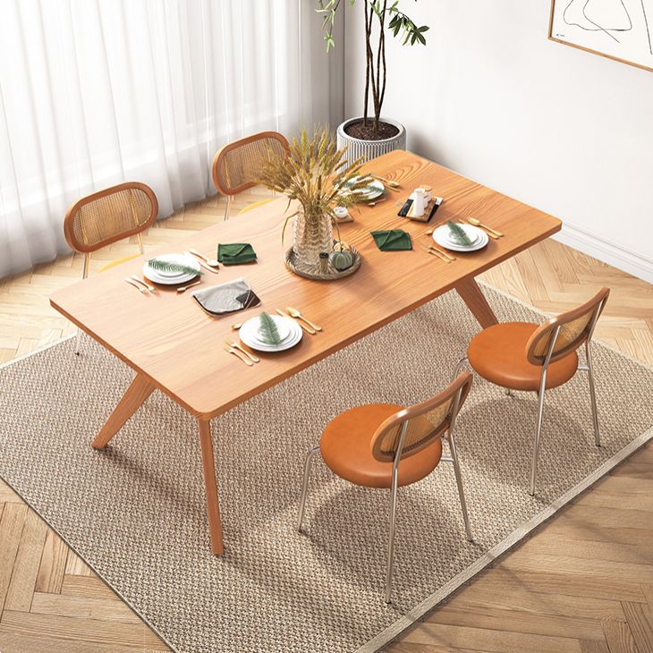 Rectangle Dining Set 1/2/5 Pcs Solid Wood Dining Table and Chairs Clearhalo 'Dining Room Sets' 'Dining Tables & Seating' 'dining_room_set' 'furn' 'furn_dining_room_set' 'Furniture' 'Kitchen & Dining Furniture' 1200x1200_29635287-15bc-45aa-8374-2e072820369f