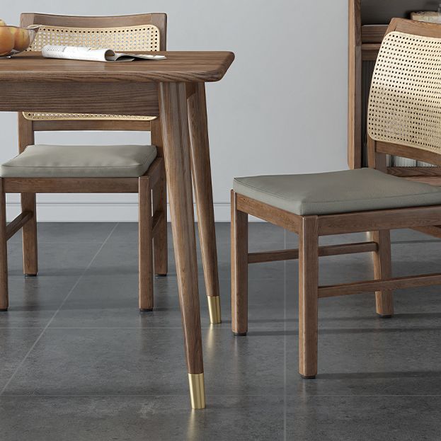 Contemporary Standard Brown Dining Table Solid Wood Rectangle Dining Table for Kitchen Clearhalo ' dining_table' 'Dining Tables & Seating' 'Dining Tables' 'furn' 'furn_dining_table' 'Furniture' 'furniture_dining_table' 'Kitchen & Dining Furniture' 'kitchen&dining_furn' 'kitchen' 'kitchen_dining_table' 1200x1200_2965c909-c3f3-4130-9eaa-aa373285cb1e