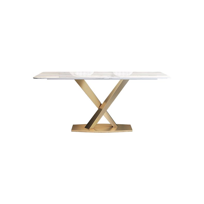 Traditional Luxury Dining Table Rectangle Sintered Stone Table with Pedestal Base Clearhalo ' dining_table' 'Dining Tables & Seating' 'Dining Tables' 'furn' 'furn_dining_table' 'Furniture' 'furniture_dining_table' 'Kitchen & Dining Furniture' 'kitchen&dining_furn' 'kitchen' 'kitchen_dining_table' 1200x1200_2966396d-0970-4a76-8d8f-95eb85210f6b