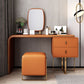 Glam Glam Faux Leather Vanity Dracks Table