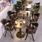 Industrial Wooden Dinner Room Kitchen Table Brown Table with Metal Base for Dining Room Clearhalo ' dining_table' 'Dining Tables & Seating' 'Dining Tables' 'furn' 'furn_dining_table' 'Furniture' 'furniture_dining_table' 'Kitchen & Dining Furniture' 'kitchen&dining_furn' 'kitchen' 'kitchen_dining_table' 1200x1200_2966e86c-19db-41a7-bea6-e4663b39adae
