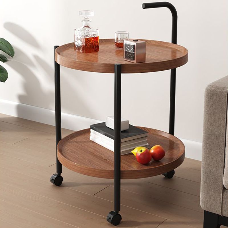 Black Metal 3 Legs Side Table Modernistic Sofa Side Accent Table with Shelf Clearhalo 'Coffee & Accent Tables' 'End & Side Tables' 'end_side_tables' 'furn' 'furn_end_side_tables' 'Furniture' 'Living Room Furniture' 1200x1200_2967fc6a-4b5d-413a-83f3-638a0781155d