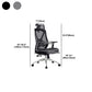 Sedia da ufficio ergonomica girevole con schienale traspirante AirGrid