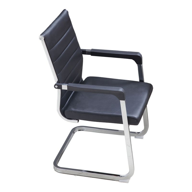 Moderner schwarzer Lederschalter Stuhl mit Mid Back und High Back Home Office Stuhl