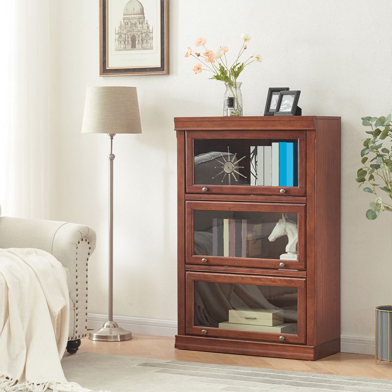 Wooden Closed Back Standard Bookcase Contemporary Cabinet Included Bookshelf Clearhalo 'Bookcases' 'furn' 'furn_bookcases' 'Furniture' 'furniture_bookcases' 'Office Furniture' 1200x1200_296b194c-bb64-477a-b00e-21835cb70599