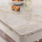 Tavolo da pranzo rettangolare Tavolo da cucina per sala da pranzo con base in legno massello