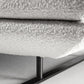 Contemporary Upholstered Solid Color Chaise Chair with Metal Legs Clearhalo 'Chairs & Seating' 'Chaise Lounge' 'chaise_lounge' 'furn' 'furn_chaise_lounge' 'Furniture' 'Living Room Furniture' 1200x1200_296dd174-3268-4b98-ae26-2c61ef38d408