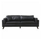Faux Leather Sofa Modern 25.98" H Cushions Couch in Black/Brown Clearhalo 'furn' 'furn_sofas' 'Furniture' 'furniture_sofas' 'kitchen' 'kitchen_sofas' 'Living Room Furniture' 'Sofa' 'sofas' 1200x1200_296eb390-0be2-4c3a-ae89-dbc9475b43f4