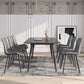 Industrial Design Leather Dining Chairs Solid Back Chair for Kitchen
