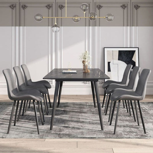 Sillas de comedor de cuero diseño de diseño industrial silla de espalda sólida para cocina