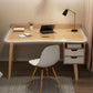 Contemporary Office Desk Parsons Writing Desk with Wooden Legs Clearhalo 'furn' 'furn_office_desk' 'Furniture' 'Office Desks' 'Office Furniture' 'office_desk' 1200x1200_2970efd6-9513-4d3c-b2cc-8141e0c5cbba