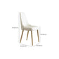 Glam Style Parsons Side Chair Leather White Indoor Dining Chair Clearhalo 'Dining Chairs' 'Dining Tables & Seating' 'dining_chair' 'furn' 'furn_dining_chair' 'Furniture' 'Kitchen & Dining Furniture' 1200x1200_29712bb8-f06b-4665-8839-c53588139dad