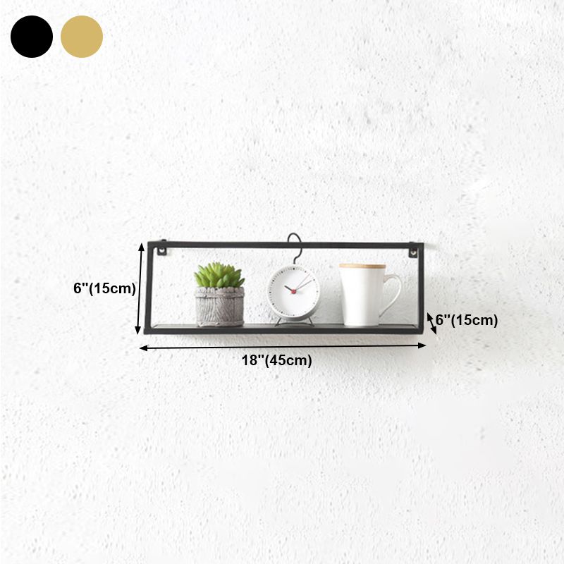 Industrial Style Metal Bookcase Wall Mounted Rectangular Shelves Clearhalo 'Bookcases' 'furn' 'furn_bookcases' 'Furniture' 'furniture_bookcases' 'kitchen' 'kitchen_bookcases' 'Living Room Furniture' 'Office Furniture' 1200x1200_2971bbfd-48b6-40b2-9234-639a80522879