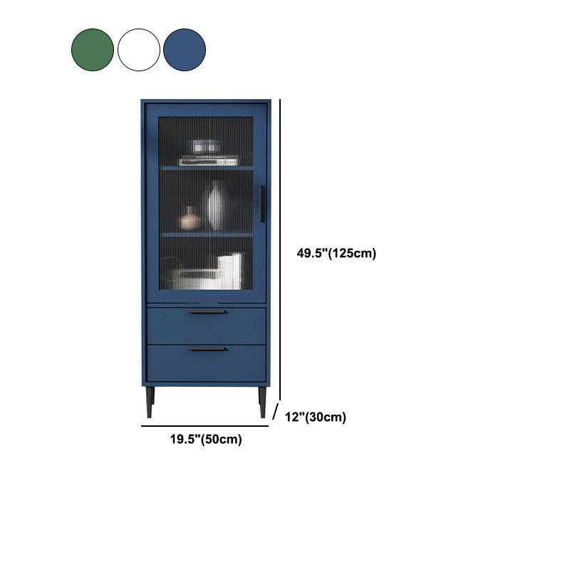 11.81" Wide Wooden Accent Cabinet with 1 Door Modern Side Cabinet with 2 Drawers Clearhalo 'Cabinets & Chests' 'cabinets_chests' 'furn' 'furn_cabinets_chests' 'Furniture' 'Living Room Furniture' 1200x1200_29739363-535f-486d-93a5-434dde327049