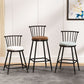 Industrial Armless Backrest Counter Stool Steel Bar Stool with Leather Cushion Clearhalo 'Bar Furniture' 'Bar Stools' 'bar_stools' 'furn' 'furn_bar_stools' 'Furniture' 'furniture_bar_stools' 'Kitchen & Dining Furniture' 1200x1200_2973dfcc-7826-4e92-acde-76143d0e284a