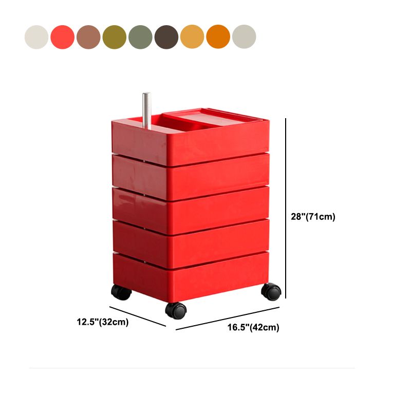 Scandinavian Plastic Night Table 28" Tall Removable Nightstand with Drawers Clearhalo 'Bedroom Furniture' 'furn' 'furn_night_stand' 'Furniture' 'night_stand' 'Nightstands' 1200x1200_2975e9a6-daba-4fd8-a6ba-623d38a45995