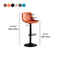 Home Modern Adjustable Height Stool Matte Finish Leather Barstool Clearhalo 'Bar Furniture' 'Bar Stools' 'bar_stools' 'furn' 'furn_bar_stools' 'Furniture' 'furniture_bar_stools' 'Kitchen & Dining Furniture' 1200x1200_29779650-772e-4c6d-b81b-2f92fdc8edb9