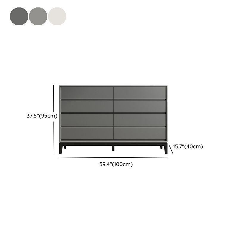 Cofre de almacenamiento de madera moderno con cajones de cierre suave para dormitorio