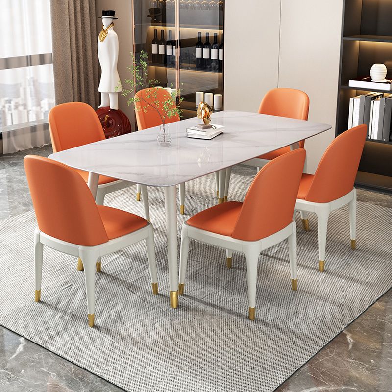Rectangle Stone Dining Table Traditional Luxury Wood Tripod Base Dining Table Clearhalo 'Dining Tables & Seating' 'Dining Tables' 'dining_table' 'furn' 'furn_dining_table' 'Furniture' 'furniture_dining_table' 'Kitchen & Dining Furniture' 'kitchen' 'kitchen_dining_table' 1200x1200_2979fe97-a0a2-4879-b68a-a4cf300e5262