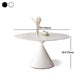 Round Sintered Stone Dining Table Modern Dining Table with Steel Pedestal Base for Home Clearhalo 'Dining Tables & Seating' 'Dining Tables' 'dining_table' 'furn' 'furn_dining_table' 'Furniture' 'Kitchen & Dining Furniture' 1200x1200_297b51f8-001a-49ee-b4de-535bfa52c9dd