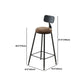 1/2/9 Pieces Industrial Solid Wood Bar Table Set Rectangular Counter Set for Home Use