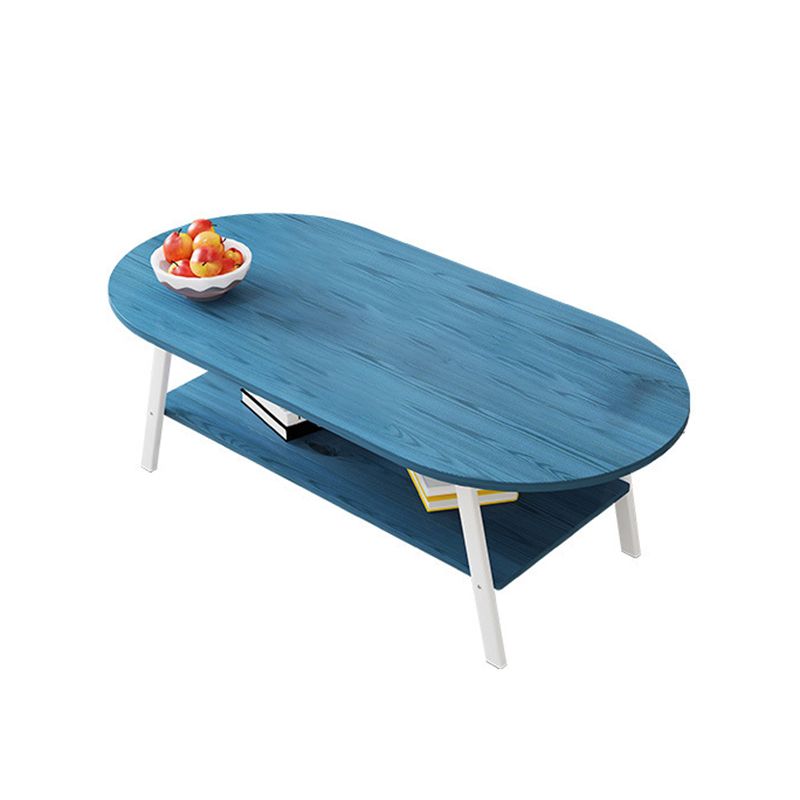 Eigentijdse koffiecocktailtafel Houten salontafel met 4 poten