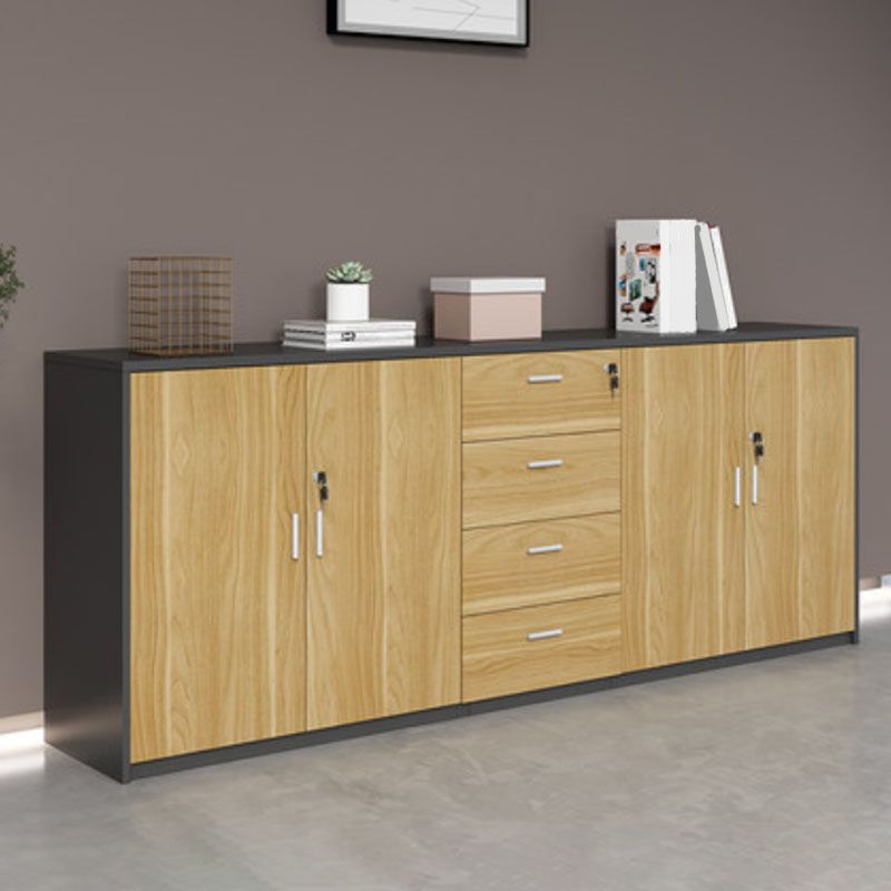 Lateral File Cabinet Wood Color Block Locking File Cabinet with Drawers Clearhalo 'Filing Cabinets' 'filling_cabinets' 'furn' 'furn_filling_cabinets' 'Furniture' 'Office Furniture' 1200x1200_297d9234-a193-4165-9306-09909892d512