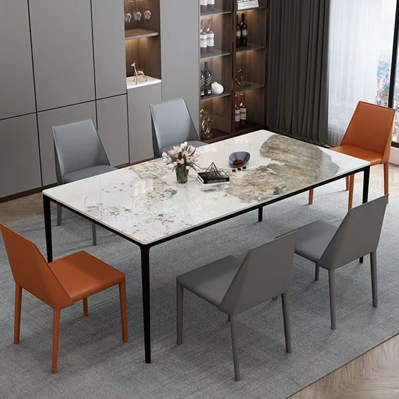 Tavolo da pranzo fisso industriale di cucina in pietra sinterizzato