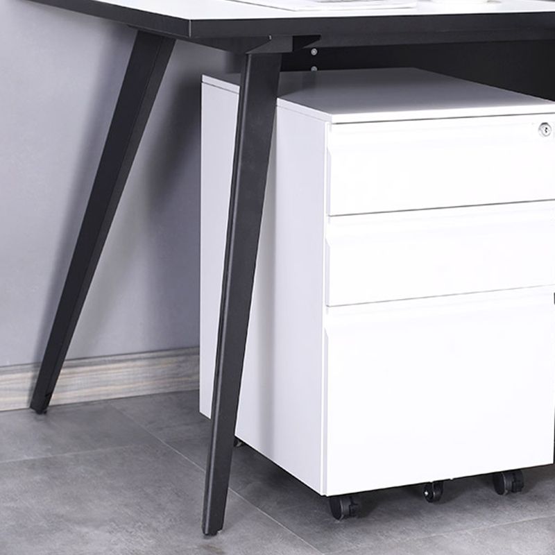 Archivo de archivos de acero contemporáneo Pedestal Pedestal Archiving con bloqueo y almacenamiento