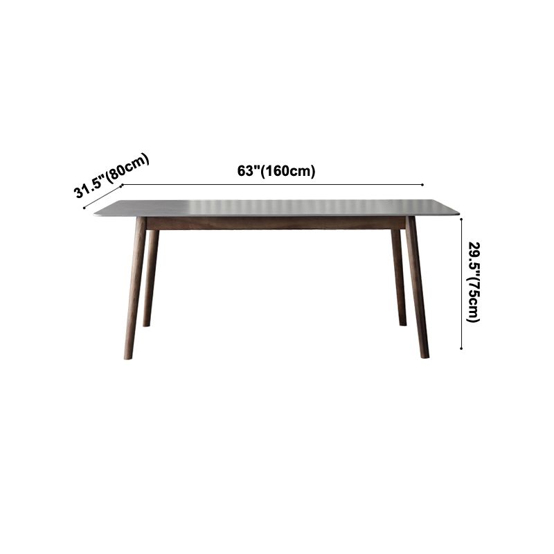 Medieval Modern Sintered Stone Table Rectangle Grey Dining Table with Wooden 4 Legs Clearhalo ' dining_table' 'Dining Tables & Seating' 'Dining Tables' 'furn' 'furn_dining_table' 'Furniture' 'furniture_dining_table' 'Kitchen & Dining Furniture' 'kitchen&dining_furn' 'kitchen' 'kitchen_dining_table' 1200x1200_29844561-cb50-4a39-8562-96a9f1df5eb3