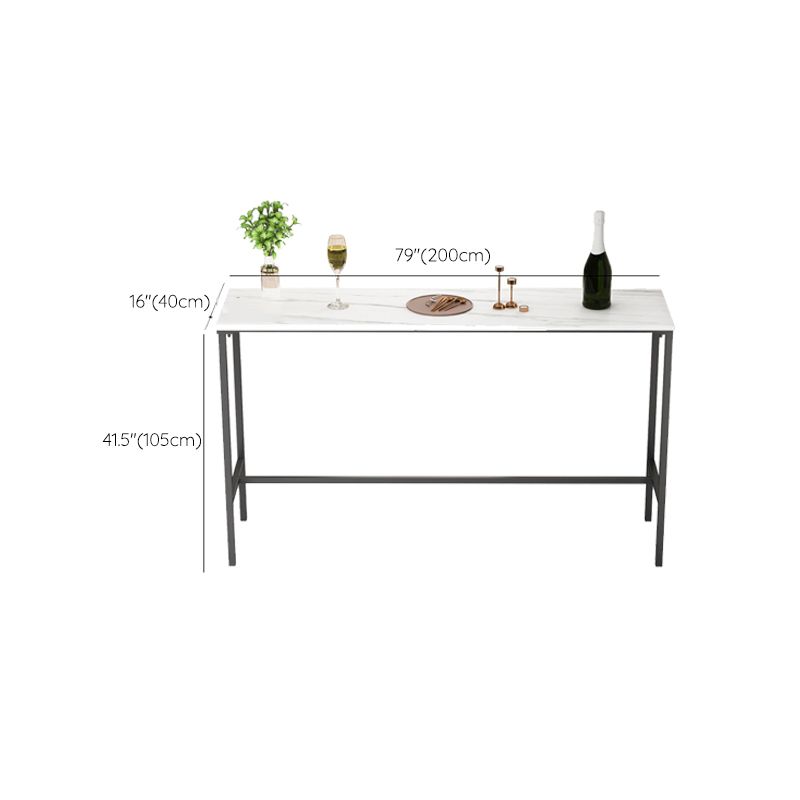 Modern Bar Table Set 1/2/3/5 Pieces Metal Bar Table with High Stools Clearhalo 'Bar Furniture' 'furn' 'furn_home_bar_bar_sets' 'Furniture' 'Home Bars & Bar Sets' 'home_bar_bar_sets' 'Kitchen & Dining Furniture' 1200x1200_2985e586-2e36-42d3-a90d-70bbc12e119d