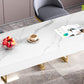Sintered Stone Bistro Bar Table Rectangle White Bar Table with Storage Clearhalo 'Bar Furniture' 'Bar Tables' 'bar_tables' 'furn' 'furn_bar_tables' 'Furniture' 'Kitchen & Dining Furniture' 1200x1200_29867d41-9556-4cee-b441-e89c20d4c514