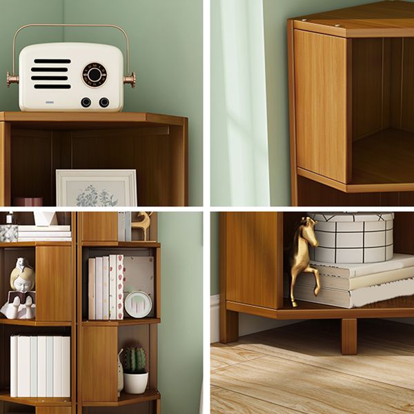 12.6"W Lacquered Accent Chest Brown Mid-Century Modern Chest with Shelves Clearhalo 'Cabinets & Chests' 'cabinets_chests' 'furn' 'furn_cabinets_chests' 'Furniture' 'Living Room Furniture' 1200x1200_298906cb-15e1-4bf7-8037-178b83fd5e29