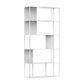 5-Shelf Modern Metal Bookshelf Etagere Open Shelf Bookcase in Burnish Clearhalo 'Bookcases' 'furn' 'furn_bookcases' 'Furniture' 'Office Furniture' 1200x1200_298a657d-b8b3-4b6a-b6a1-11eb981f567a