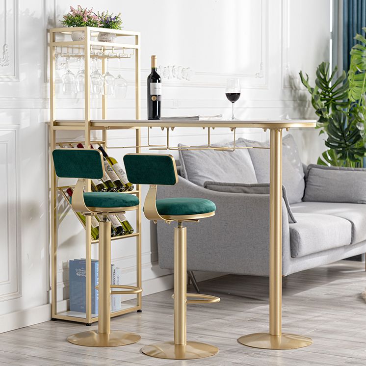 Modern de 1/3 piezas de la mesa de barra de la barra de la mesa de piedra con taburetes altos para la cocina