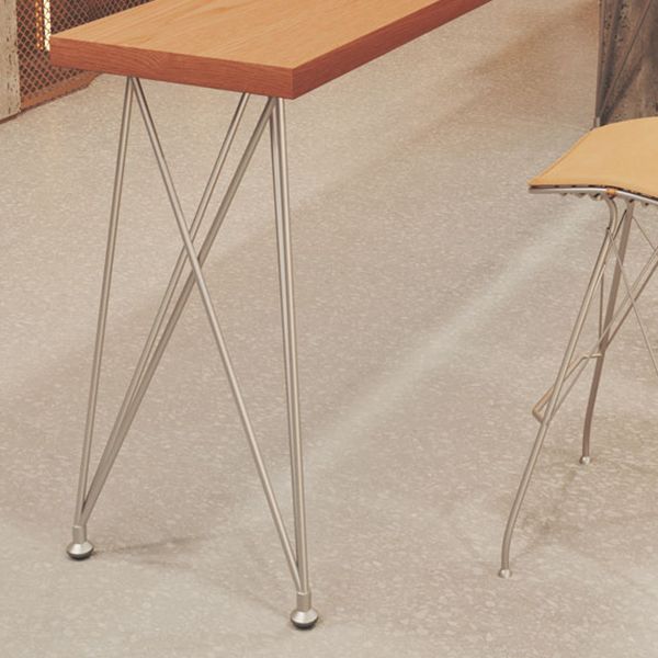 Tavolo da bar rettangolo in stile glam in legno solido 4 gambe bar tavolo da vino