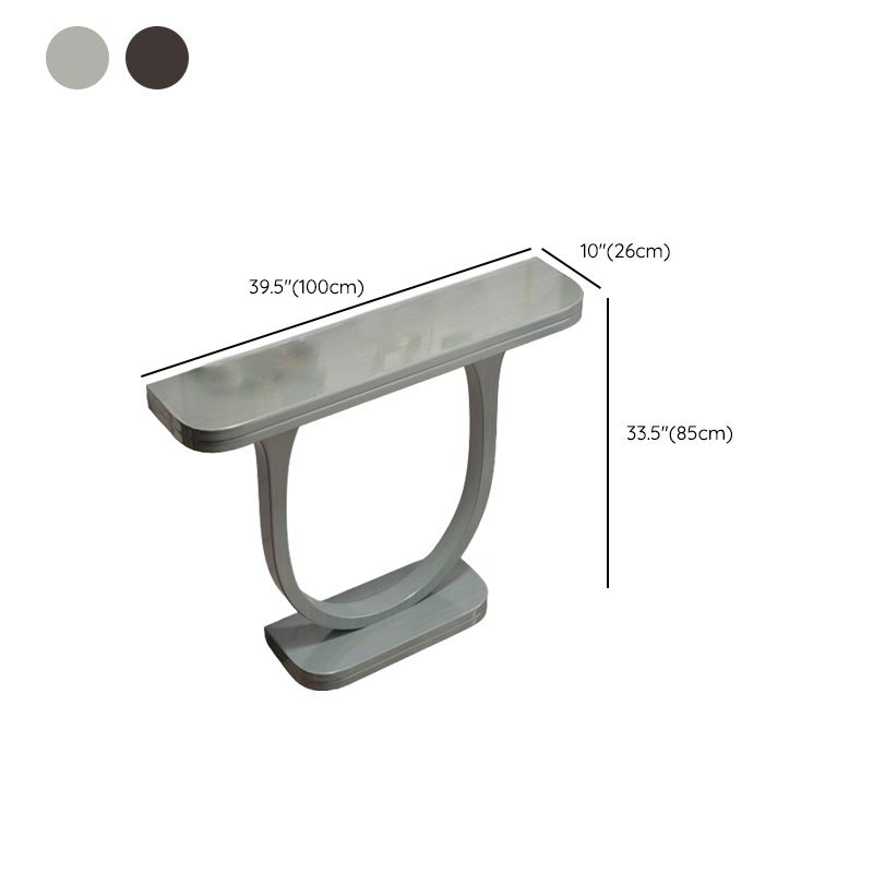 Console moderna della metà secolo Tavolo da 33,46 pollici in legno massiccio