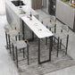 Rectangle Pub Table Contemporary Style Bar Table for Small Places