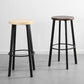 Modern Minimalist Bar And Counter Stool Wrought Iron Solid Wood Cafe Bar Stool,Set of 4 Clearhalo 'Bar Furniture' 'Bar Stools' 'bar_stools' 'furn' 'furn_bar_stools' 'furniture_bar_stools' 'Kitchen & Dining Furniture' 'kitchen&dining_furn' 'kitchen' 'kitchen_furn' Furniture' 1200x1200_298fe411-a544-415f-a58b-5ded1e0d6d37