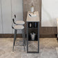 Contemporary Bar Table Bar Height Rectangle Pub Table for Home