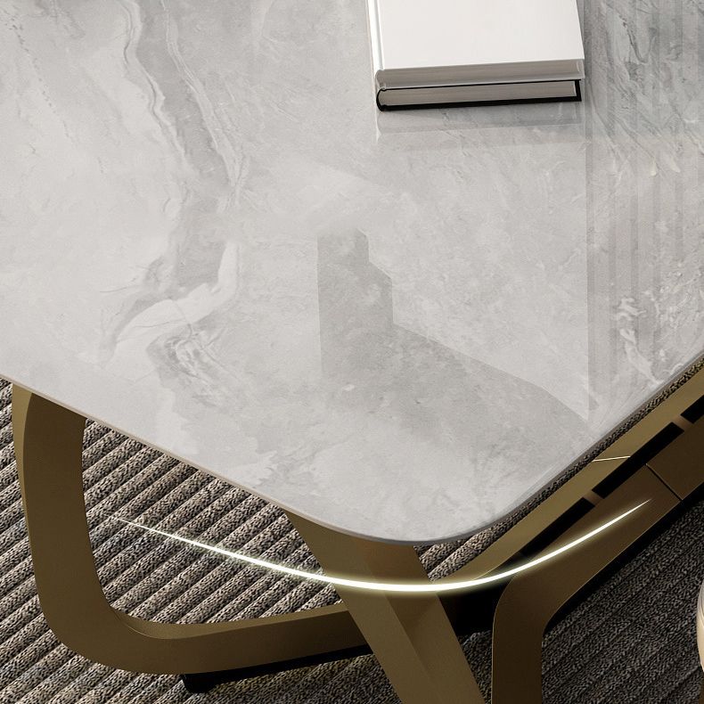 Luxury Sintered Stone Top Dining Set Rectangle 1/2/5/6/7 Pieces Dining Room Table Set Clearhalo 'Dining Room Sets' 'Dining Tables & Seating' 'dining_room_set' 'furn' 'furn_dining_room_set' 'Furniture' 'furniture_dining_room_set' 'Kitchen & Dining Furniture' 1200x1200_299204c5-7fdc-4dcd-86da-02ec625be90b