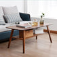 Nordic Style Wood/tan Solid Wood with Storage Rack Coffee Table Clearhalo 'Coffee & Accent Tables' 'Coffee Tables' 'coffee_tables' 'furn' 'furn_coffee_tables' 'Furniture' 'Living Room Furniture' 1200x1200_29929d66-9286-40e3-86a3-eba354d61255