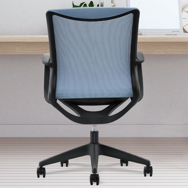 Modern Desk Chair Mesh Office Chair Mid-Back Chair with Wheels Clearhalo 'furn' 'furn_office_chair' 'Furniture' 'Office Chairs' 'Office Furniture' 'office_chair' 1200x1200_2993533c-b804-4cd6-84cf-ea1e7b468cc9