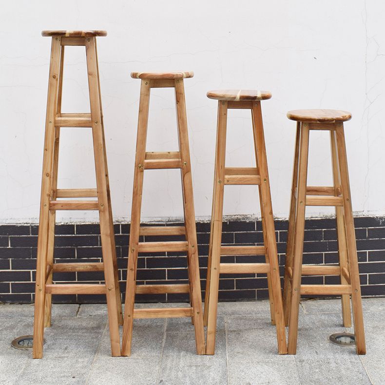 Contemporary Design Wooden Barstool for Home Backless Stools with Wood Base Clearhalo 'Bar Furniture' 'Bar Stools' 'bar_stools' 'furn' 'furn_bar_stools' 'furniture_bar_stools' 'Kitchen & Dining Furniture' 'kitchen&dining_furn' 'kitchen' 'kitchen_furn' Furniture' 1200x1200_2994ff8d-73d6-4467-9fd1-d36761d342b3